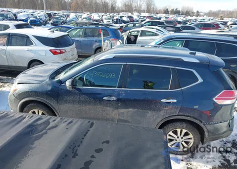 2016 Nissan Rogue Sv z USA, uszkodzony, nr VIN KNMAT2MV1GP734645